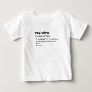 Camiseta De Bebé Troglodyte - Espeleología de espeleología de defin