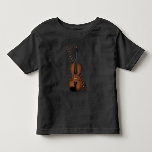 Camiseta De Bebé Trompe L'oeil Violin Viola Música clásica elegante (Anverso)