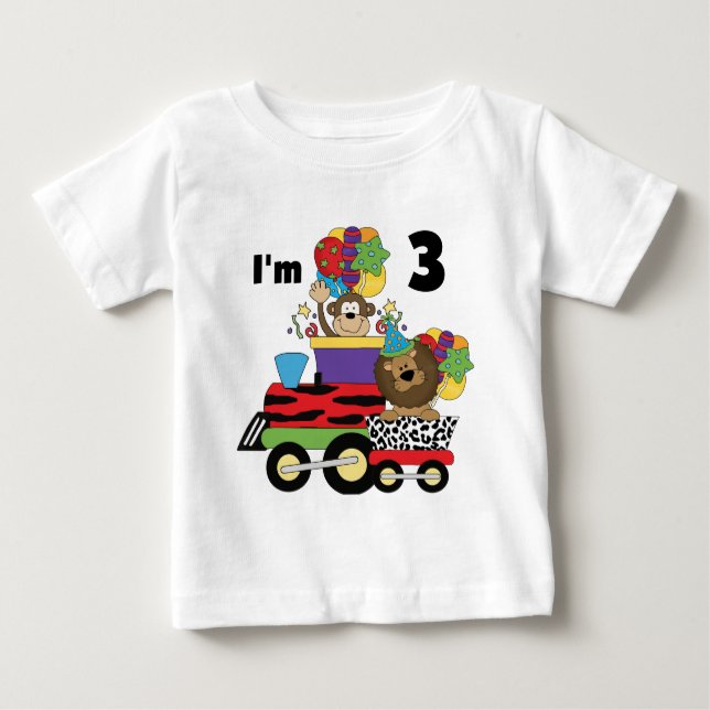 Camiseta De Bebé Trompecabezas y regalos del tercer cumpleaños del  (Anverso)
