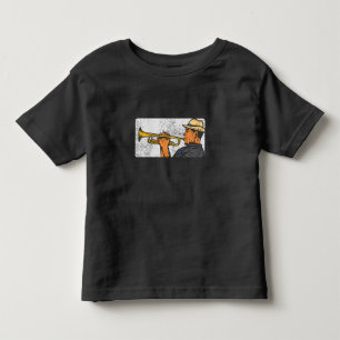 Camiseta De Bebé Trompetista Música Jazz Trompeta Retro