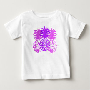 Camiseta De Bebé Tropical Hawaiano de Momona Pineapple