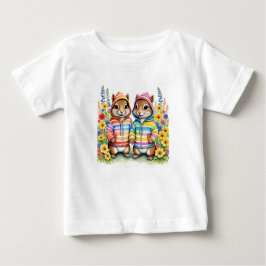 Camiseta De Bebé Trozos de arcoiris