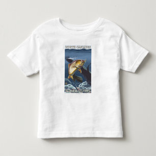 Camiseta De Bebé Trucha que pesca la sección representativa -