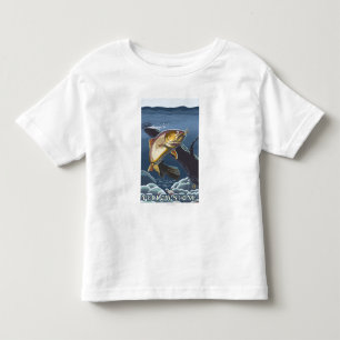 Camiseta De Bebé Trucha que pesca la sección representativa 2