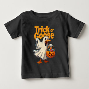 Camiseta De Bebé Truco o ganso de Halloween