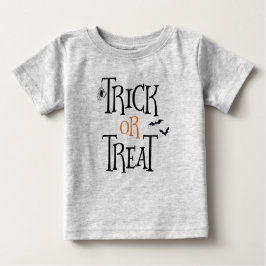Camiseta De Bebé Truco o invitación Halloween