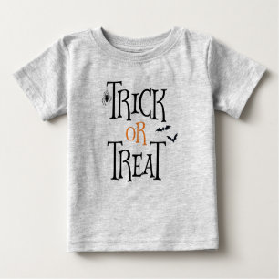 Camiseta De Bebé Truco o invitación Halloween