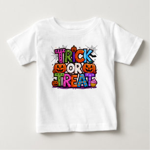 Camiseta De Bebé TRUCO O TRATAMIENTO Fiesta Cute Halloween Bash