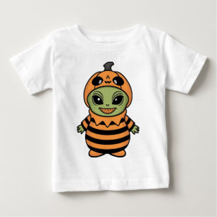 CAMISETA DE BEBÉ TRUCO O TRATANTE ALIENÍGENA