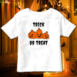 Camiseta De Bebé Truco o trato Calabazas espeluznantes Halloween