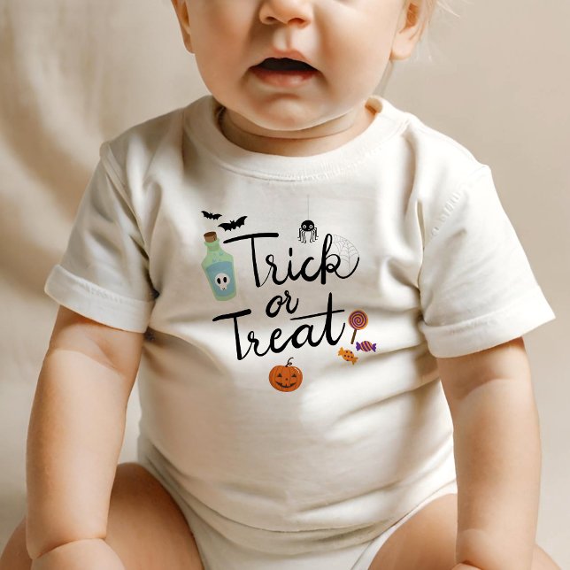 Camiseta De Bebé Truco o truco de Halloween (Subido por el creador)