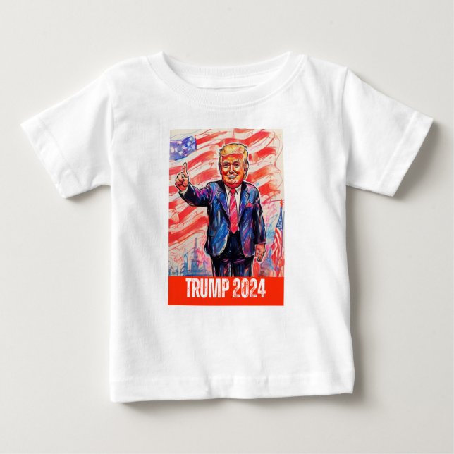 CAMISETA DE BEBÉ TRUMP 2024 (Anverso)
