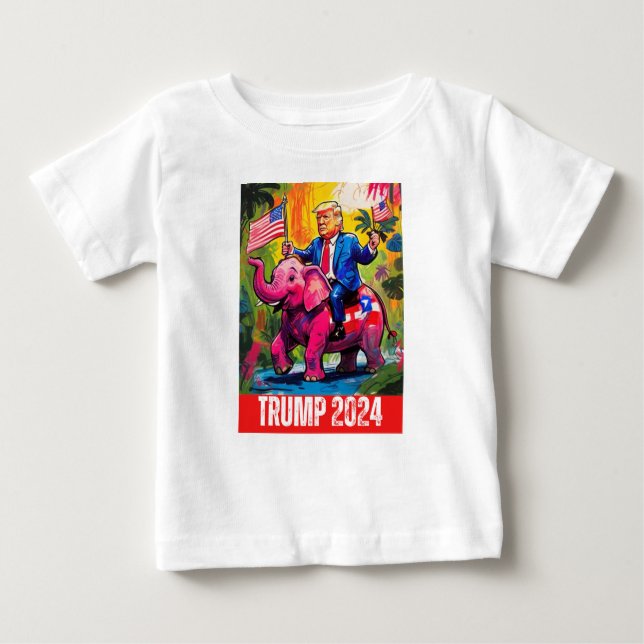 CAMISETA DE BEBÉ TRUMP 2024 (Anverso)