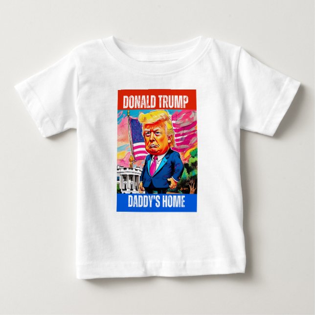 CAMISETA DE BEBÉ TRUMP 2024 - LA CASA DE DADDY (Anverso)