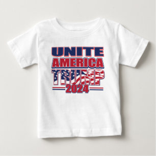 Camiseta De Bebé Trump 2024 une a Estados Unidos