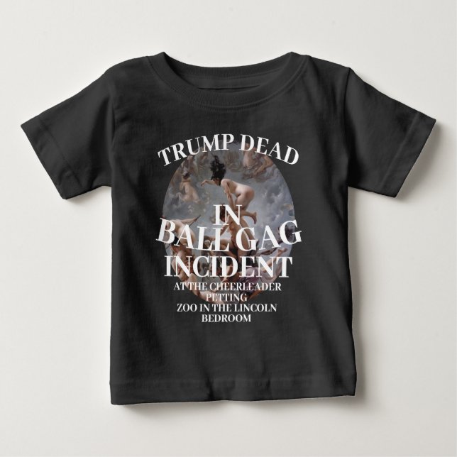 CAMISETA DE BEBÉ TRUMP DEAD BALL GAG INCIDENT LINCOLN 2048 (Anverso)