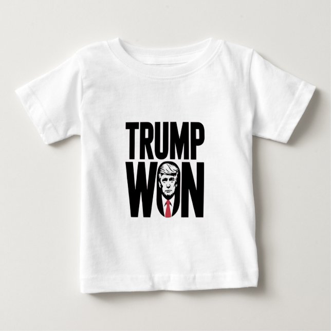 Camiseta De Bebé Trump ganó el discurso de Trump sobre la elección  (Anverso)