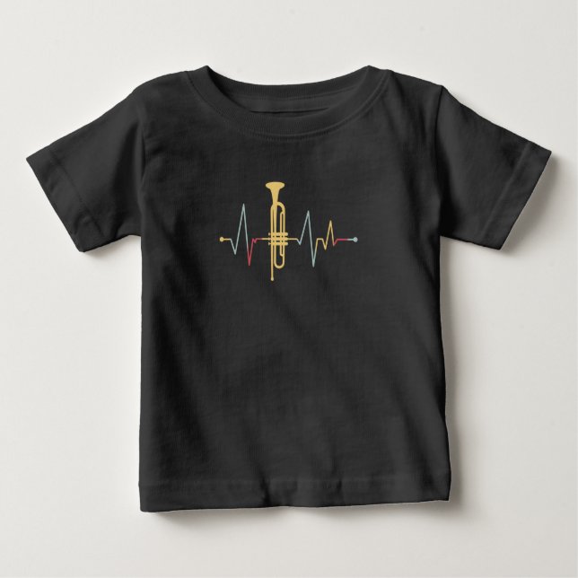 Camiseta De Bebé Trumpet Heartbeat (Anverso)