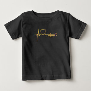 Camiseta De Bebé Trumpet - Trumpet Heartbeat Gift