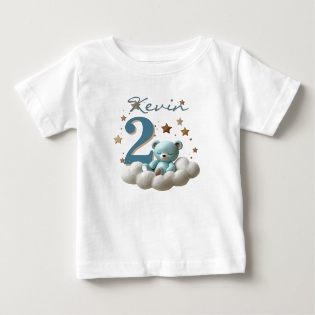 Camiseta De Bebé tshirt bear birthday party (Anverso)