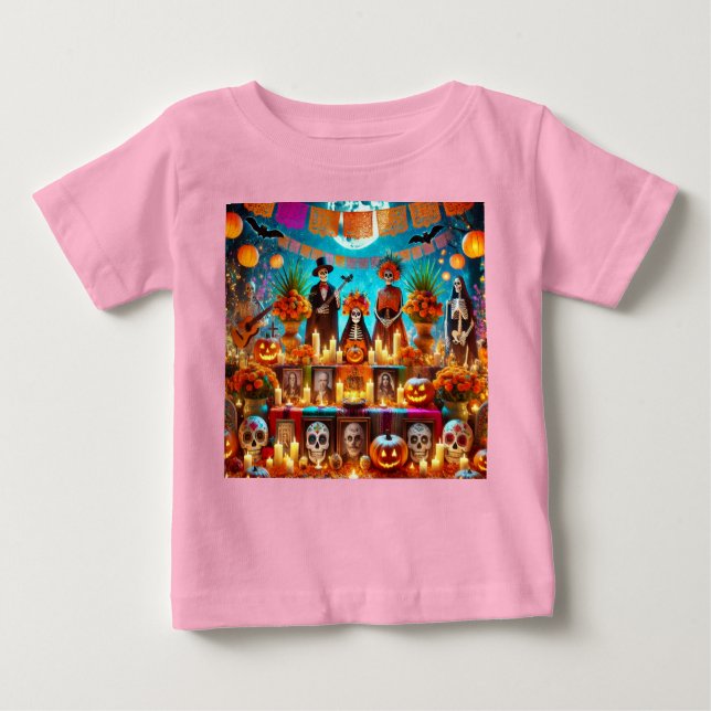 Camiseta De Bebé Tshurt Halloween for kids (Anverso)