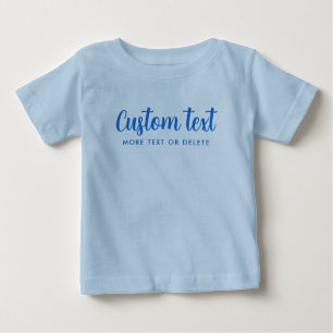 Camiseta De Bebé Tu plantilla de script de foto de texto personaliz