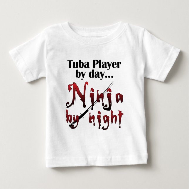 Camiseta De Bebé Tuba Player by Day... (Anverso)