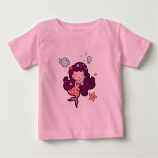 Camiseta De Bebé Tubo de bebé tutu bodysuit rosa con sirena kawaii