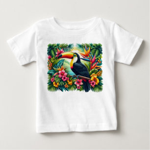 Camiseta De Bebé Tucán tropical/de selva