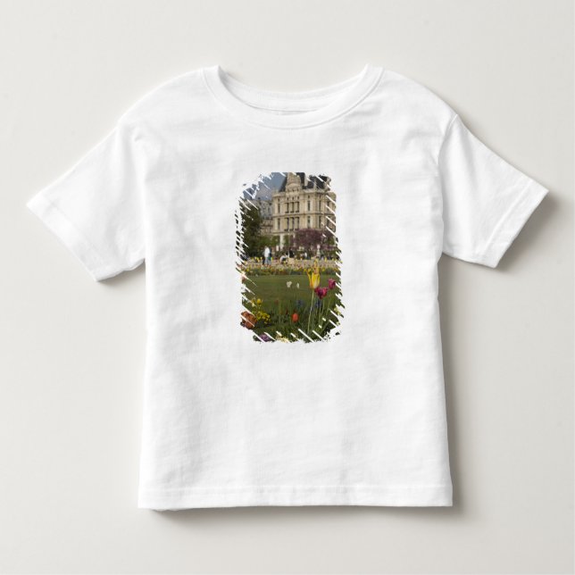 Camiseta De Bebé Tuileries Garden, Louvre, París, Francia (Anverso)