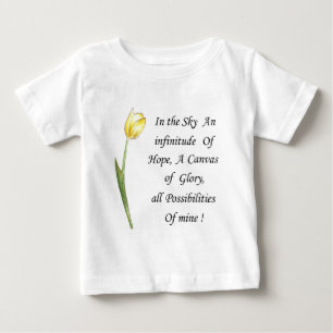 Camiseta De Bebé Tulip amarillo