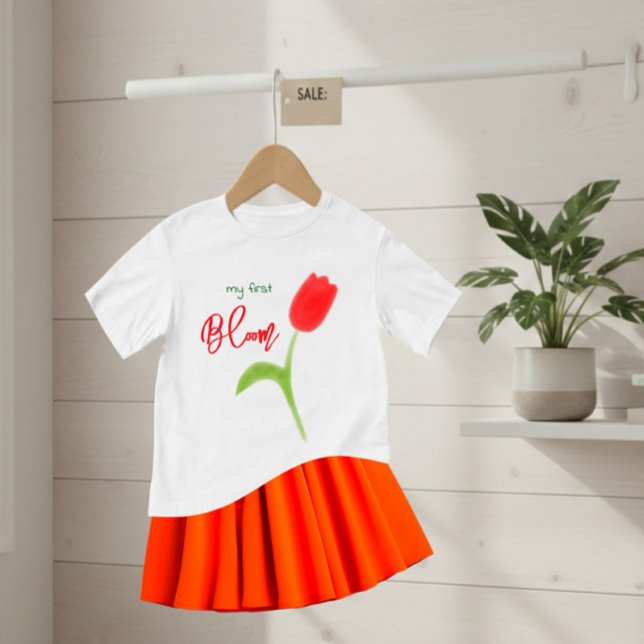 Camiseta De Bebé Tulipán rojo (Subido por el creador)