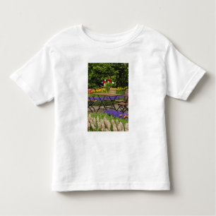 Camiseta De Bebé Tulipanes de mesa en el jardín, Keukenhof Gardens,