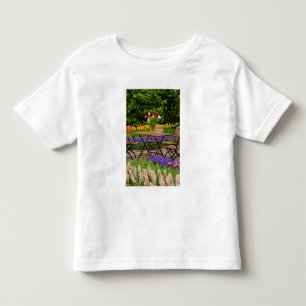 Camiseta De Bebé Tulipanes de mesa en jardín, Jardines Keukenhof,