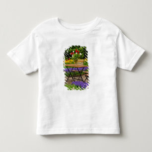Camiseta De Bebé Tulipanes de mesa en jardín, Jardines Keukenhof,