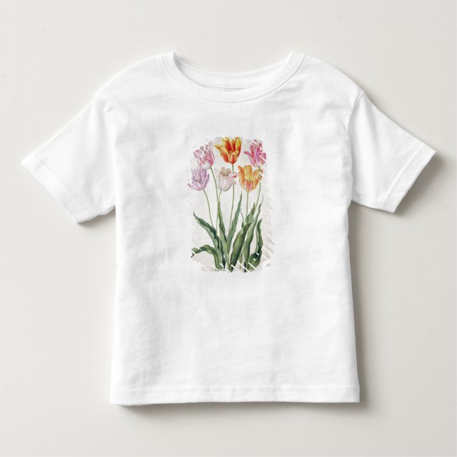 Camiseta De Bebé Tulipanes, del "Florilegium de Nassau" (w/c en (Anverso)