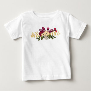 Camiseta De Bebé Tulipanes del romance de la música del Victorian