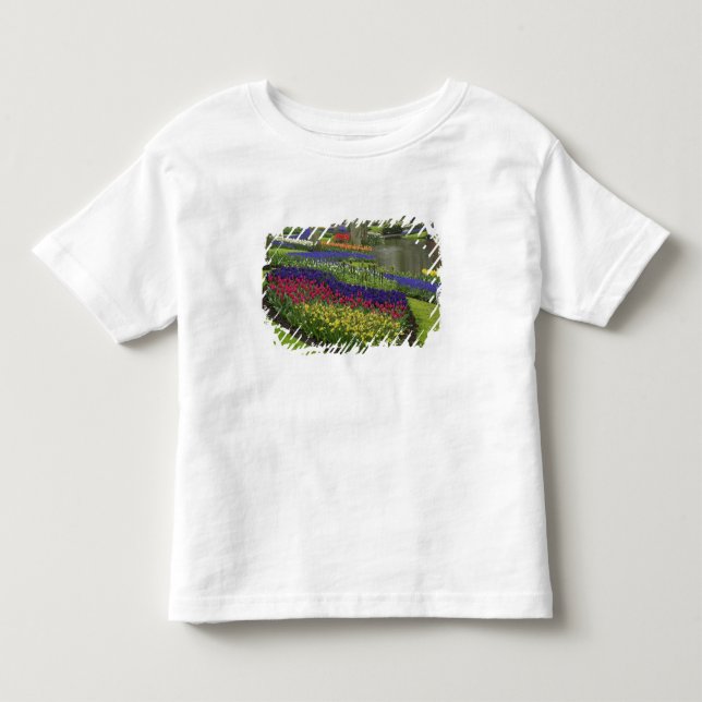 Camiseta De Bebé Tulipanes, jacintos de uva y narcisos, (Anverso)