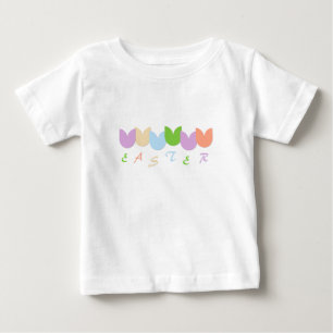 Camiseta De Bebé Tulipanes Lindos de Primavera, Personalización de 