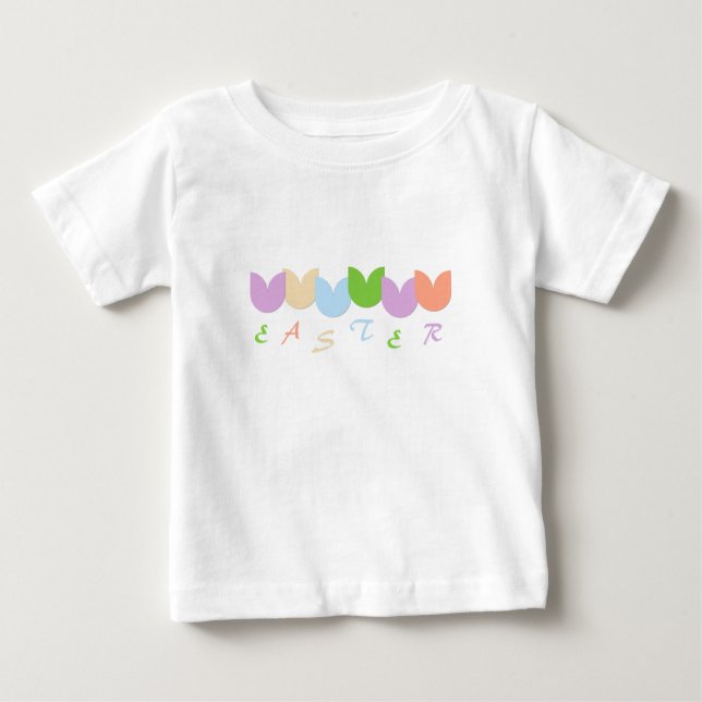 Camiseta De Bebé Tulipanes Lindos de Primavera, Personalización de  (Anverso)