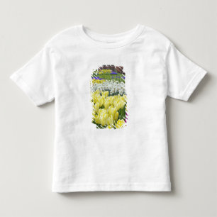 Camiseta De Bebé Tulipanes, narcisos y flores de jacinto de uva,
