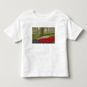 Camiseta De Bebé Tulipanes y narcisos, Jardines Keukenhof,