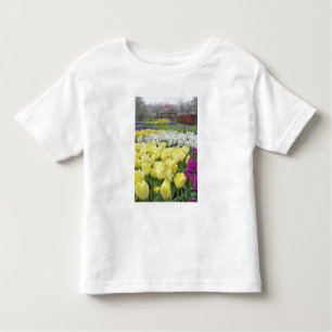 Camiseta De Bebé Tulipanos, daffodils y flores de jacinto de uva,