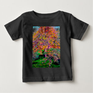 Camiseta De Bebé Tumbonas Y Árboles De Manzana En Bloom Camille Pis