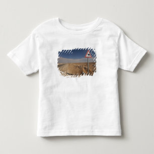 Camiseta De Bebé Túnez, zona de Ksour, Ksar Ghilane, oleoducto