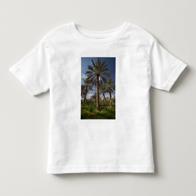 Camiseta De Bebé Túnez, zona de Ksour, Ksar Ghilane, palmera datile (Anverso)