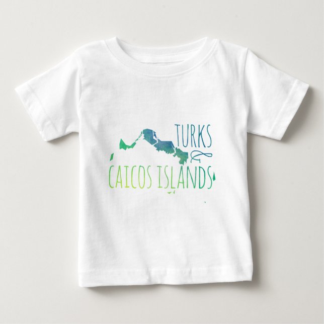 Camiseta De Bebé Turcos y Caicos (Anverso)