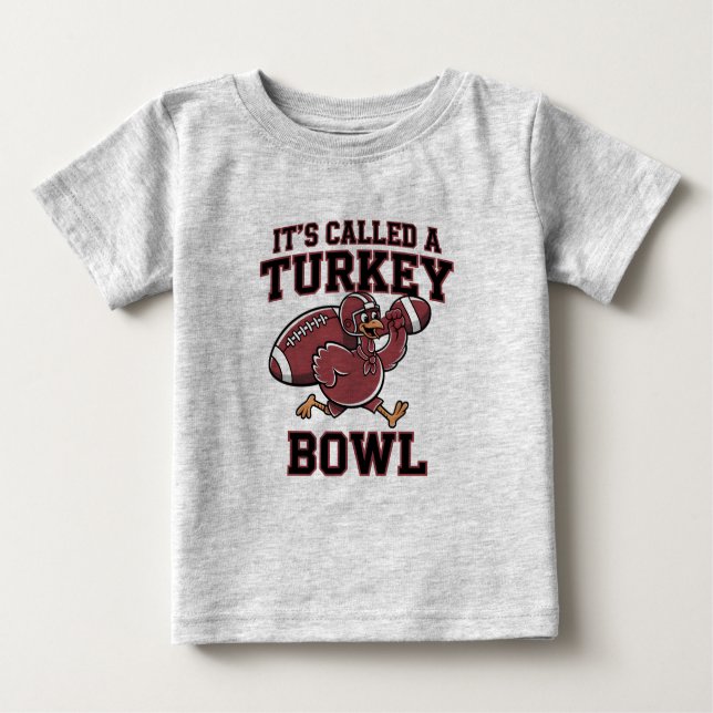 CAMISETA DE BEBÉ TURKEY BOWL FOOTBALL THANKSGIVING TEE (Anverso)