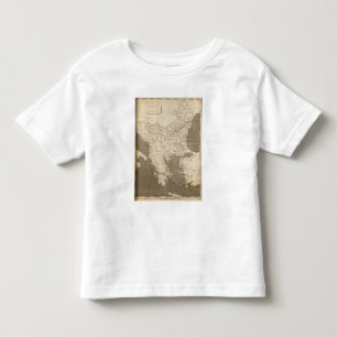 Camiseta De Bebé Turquía en el mapa de Europa por Arrowsmith