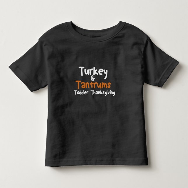 Camiseta De Bebé Turquía Y Tantruys, Un Día De Acción De Gracias, D (Anverso)